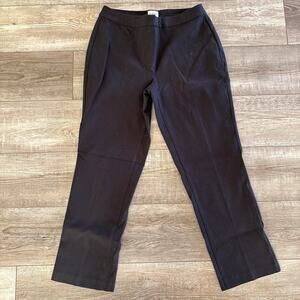 Chico's Black Trouser Dress Pant | Size 1 Short (28x27) | Flat Front Stretch
